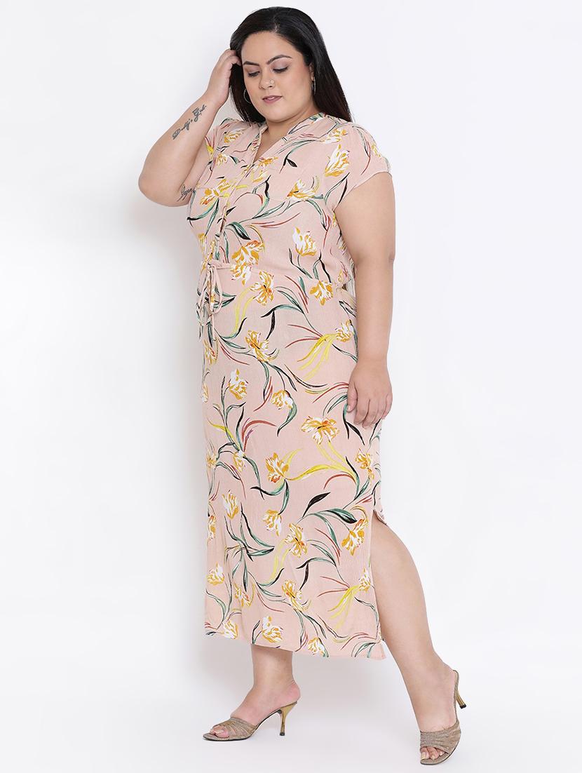 rose water pink tropical maxi dress - 17011040 - Zoom Image - 2