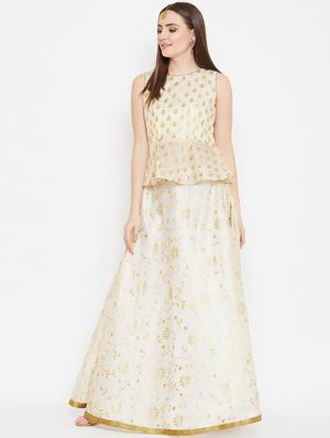 floral print flared lehenga - 17014688 - Standard Image - 2