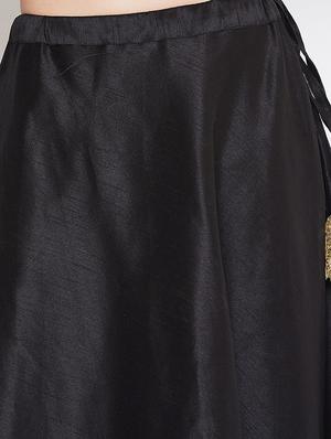 embroidered flared lehenga with jacket - 17014689 - Standard Image - 5