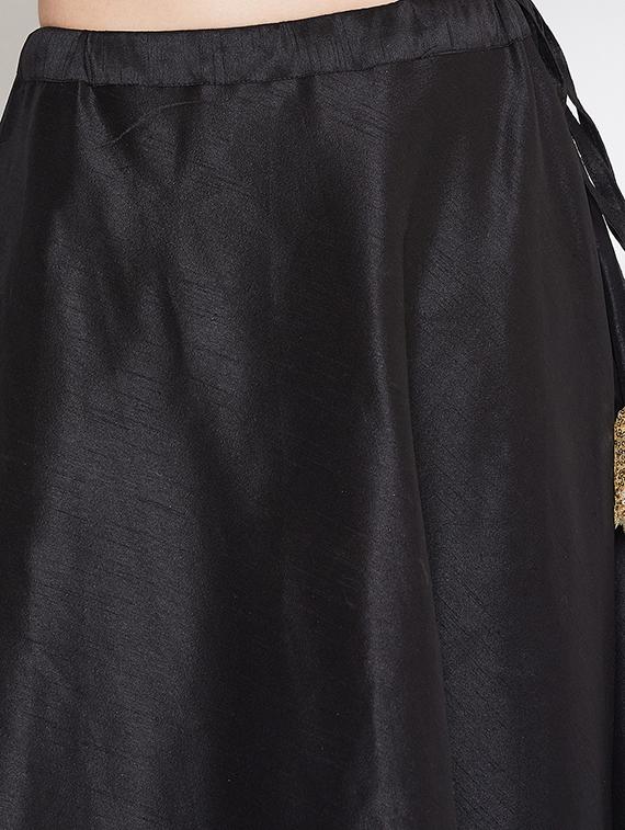 embroidered flared lehenga with jacket - 17014689 - Zoom Image - 5