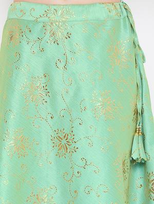 floral print flared lehenga - 17014690 - Standard Image - 5