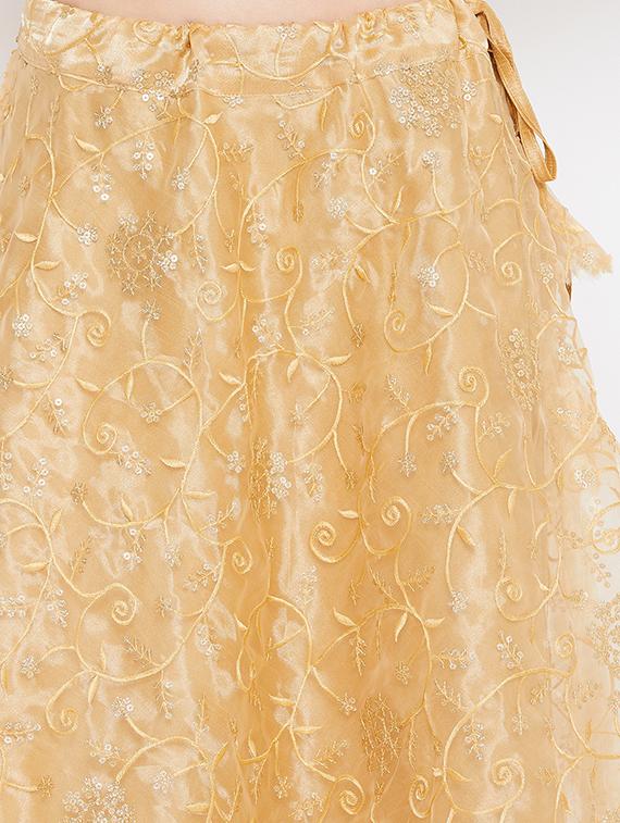 sequined flared lehenga - 17014691 - Zoom Image - 5