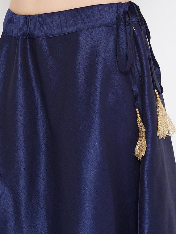 embroidered flared lehenga - 17014692 - Zoom Image - 5
