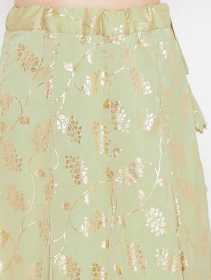 floral print flared lehenga - 17014740 - Standard Image - 5