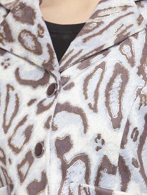 button-up printed blazer - 17015183 - Standard Image - 5