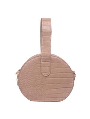 brown leatherette (pu) regular sling bag - 17015357 - Standard Image - 2