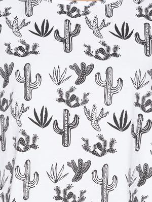 round neck printed top - 17018304 - Standard Image - 5