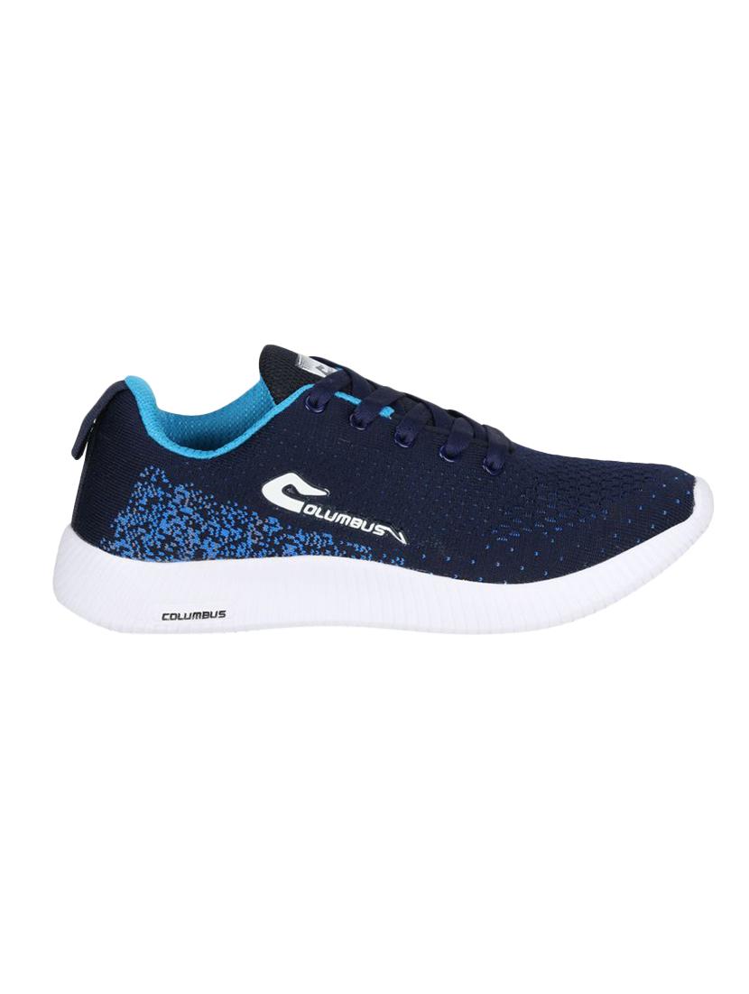 blue lace up sport shoes - 17018698 - Zoom Image - 2