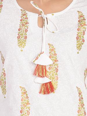 paisley straight kurti - 17022168 - Standard Image - 5