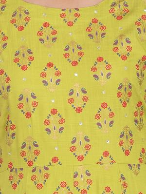 printed anarkali kurta - 17022179 - Standard Image - 5