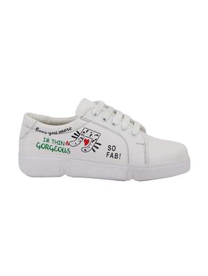 white slip on casual shoe - 17022572 - Standard Image - 2