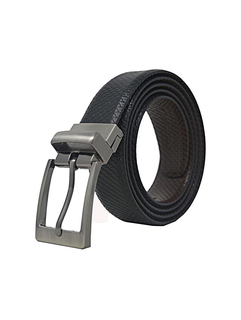 blackbrown leather belt - 17023874 - Zoom Image - 2
