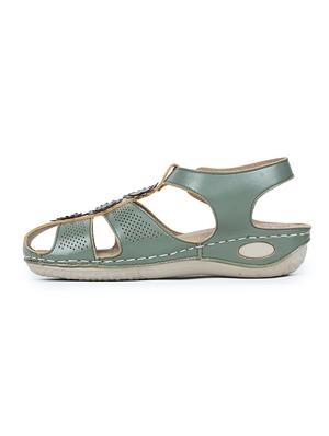 green back strap sandals - 17024777 - Standard Image - 2