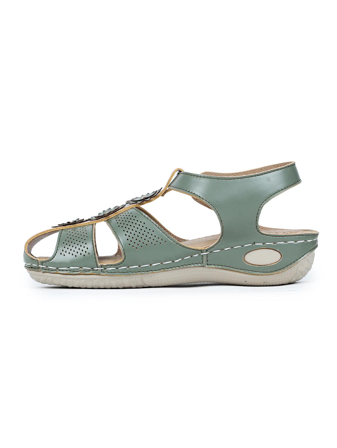 green back strap sandals - 17024777 - Zoom Image - 2