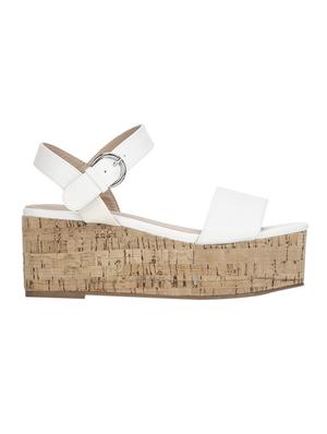 white pu platform heels - 17026583 - Standard Image - 2
