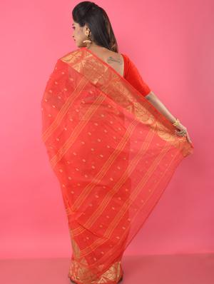 self design tant saree - 17029553 - Standard Image - 2