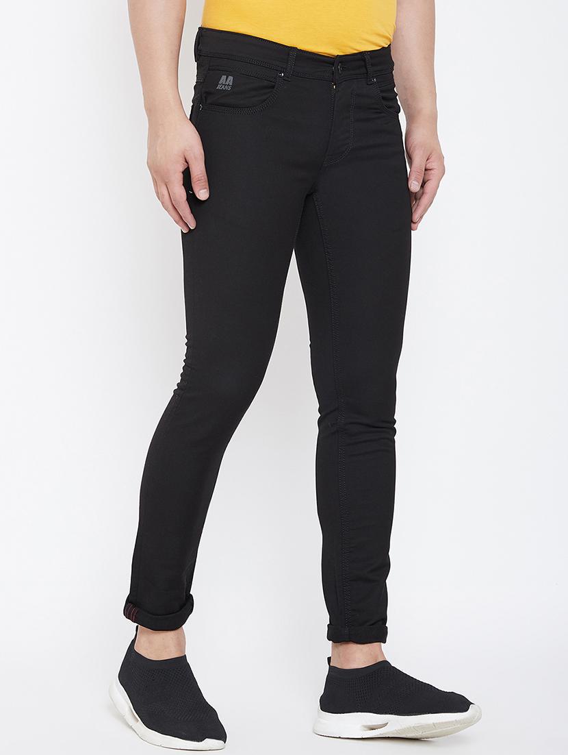 black plain jeans - 17031563 - Zoom Image - 2