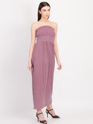 printed tube maxi dress - 17033925 - Standard Image - 2