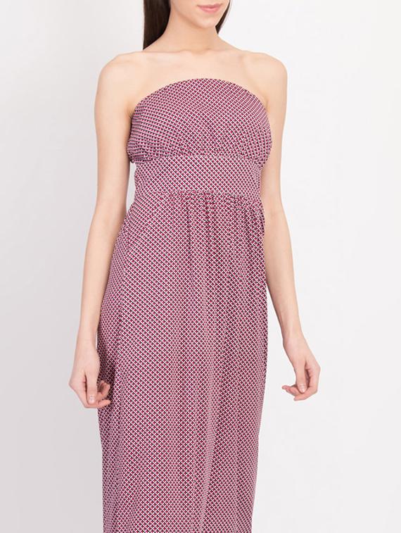 printed tube maxi dress - 17033925 - Zoom Image - 5