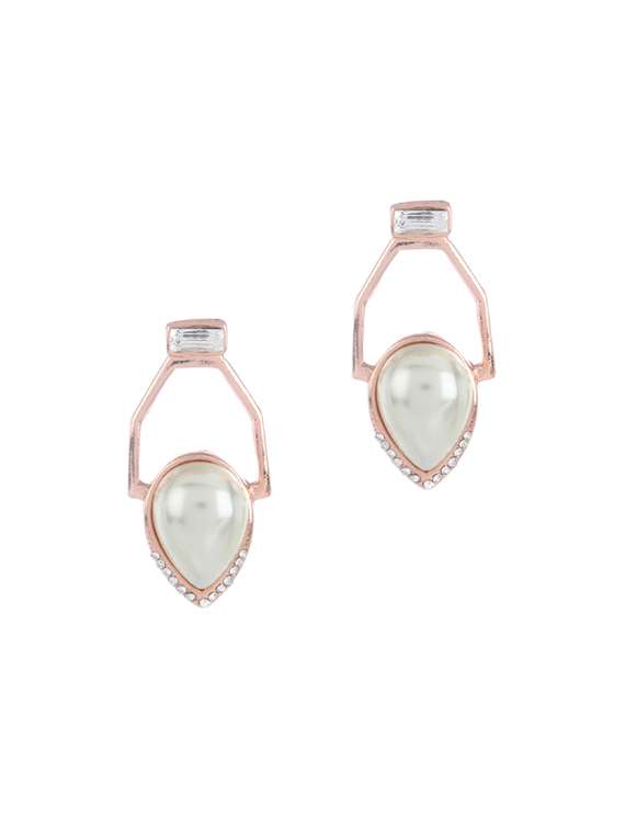gold metal drop earring