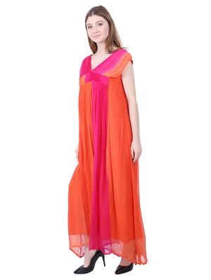 v neck tie& dye maxi dress - 17064557 - Standard Image - 2