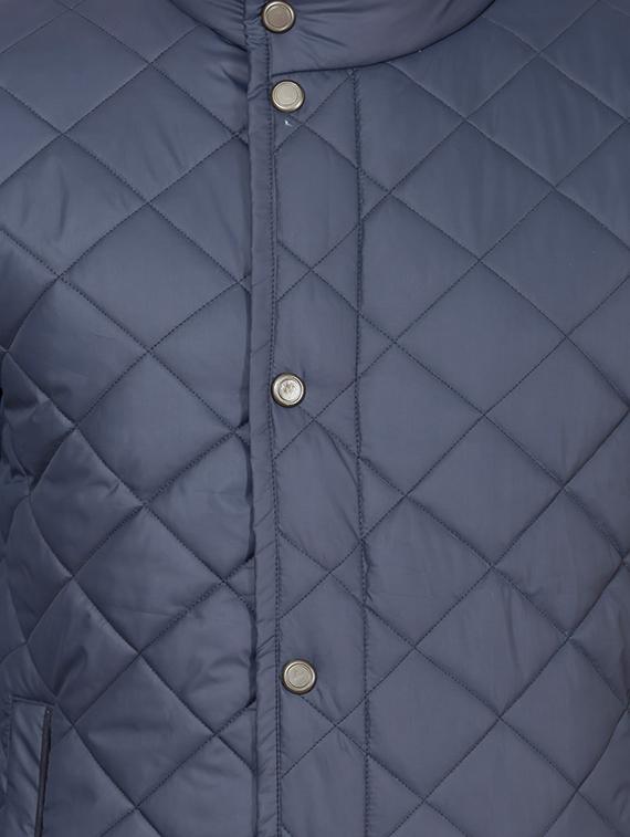 navy blue nylon quilted jacket - 17071965 - Zoom Image - 5