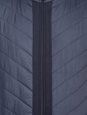 navy blue nylon quilted jacket - 17071967 - Standard Image - 5