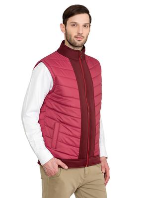 red nylon quilted jacket - 17071969 - Standard Image - 2