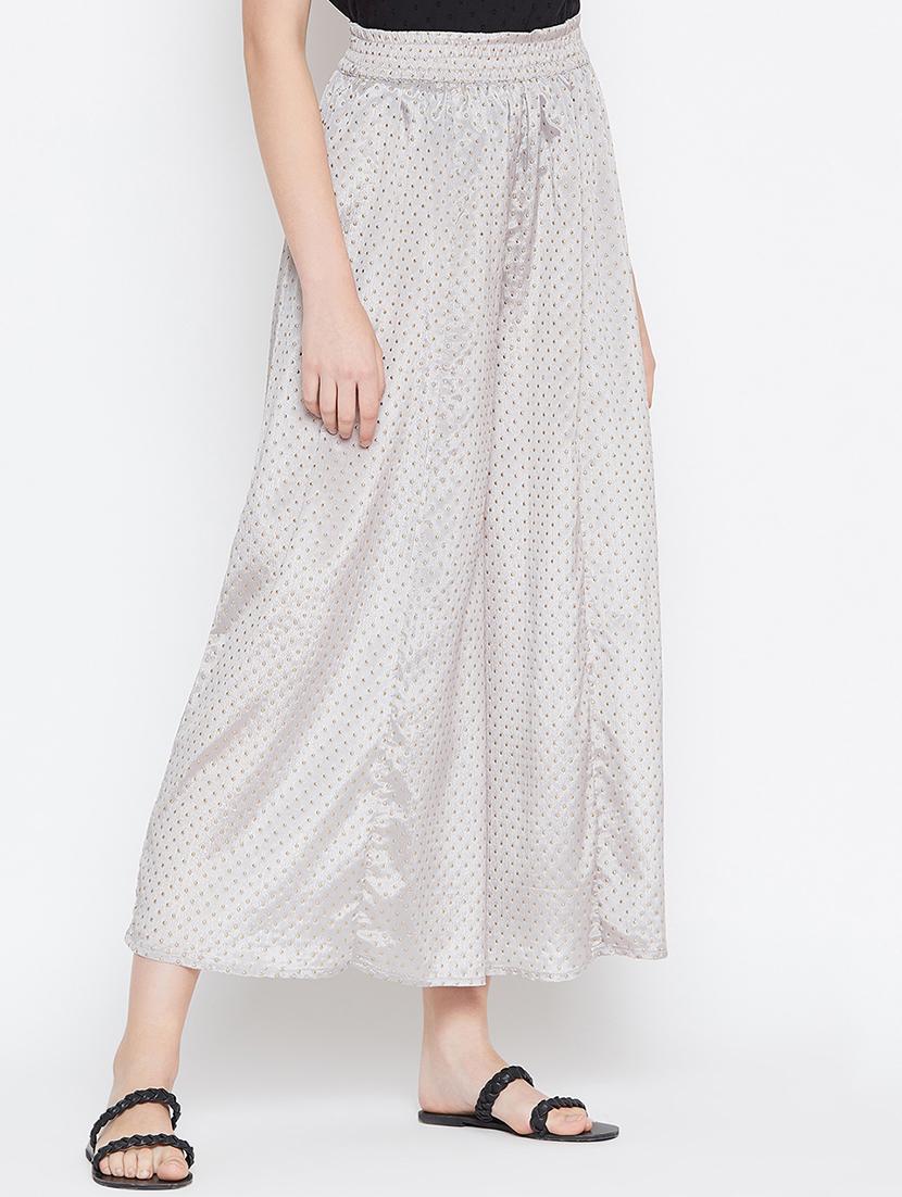 grey polyester palazzos - 17072667 - Zoom Image - 2