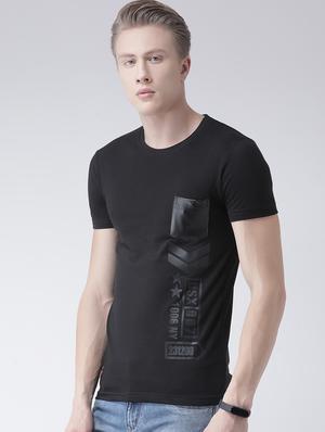 black solid pocket t-shirt - 17077127 - Standard Image - 2