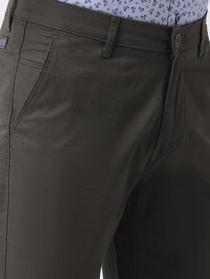 green cotton chinos casual trousers - 17078828 - Standard Image - 5