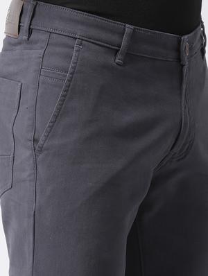 grey cotton chinos casual trousers - 17078833 - Standard Image - 5