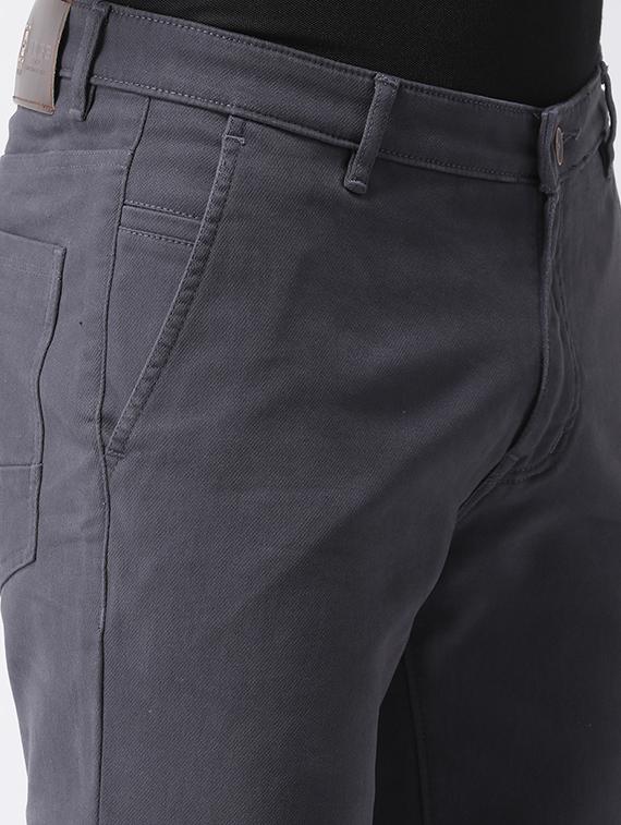 grey cotton chinos casual trousers - 17078833 - Zoom Image - 5