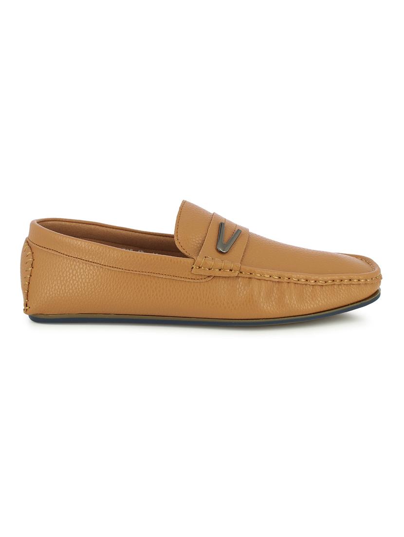 tan slip on loafers - 17080595 - Zoom Image - 2