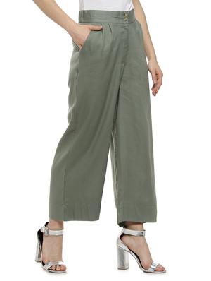 green rayon palazzos - 17083425 - Standard Image - 2