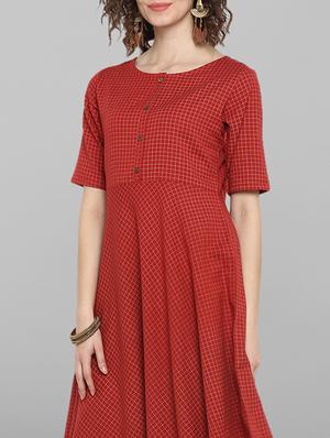 solid asymmetric kurta - 17085889 - Standard Image - 5