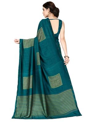 geometrical printed saree with blouse - 17093365 - Standard Image - 2