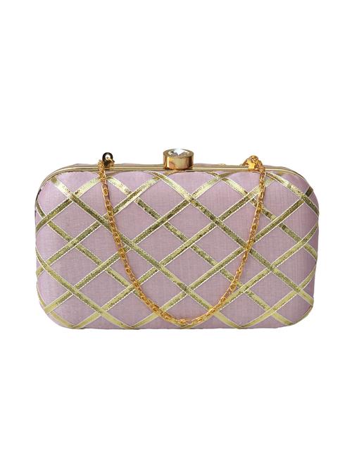 pink silk box clutch - 17102197 - Very Small Image - 1