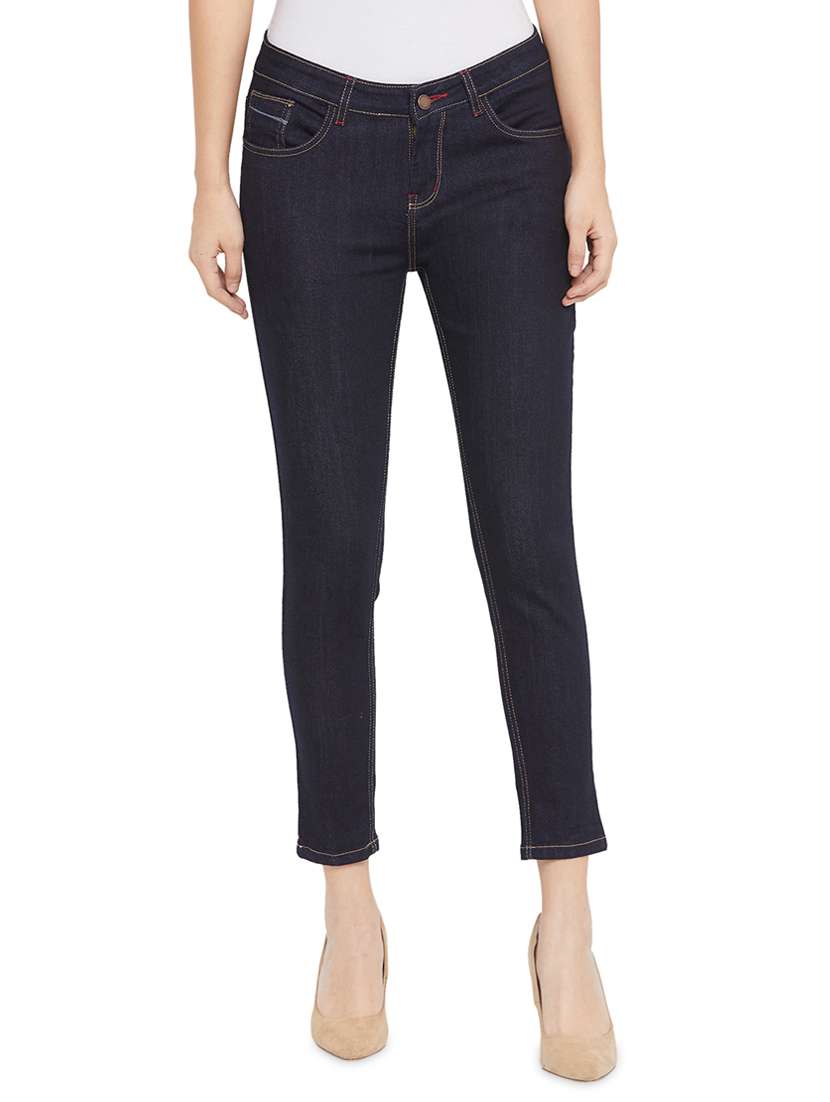 women's plain slim fit jeans