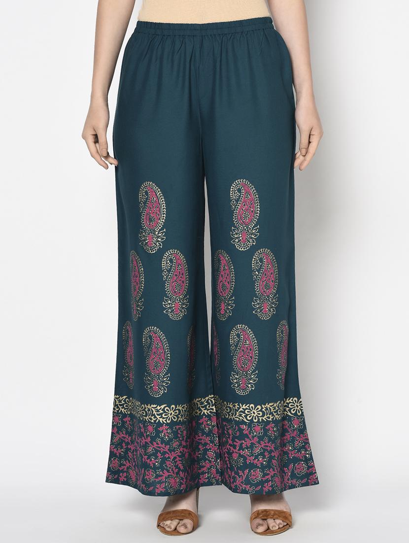 aniyah regular fit women dark blue trousers