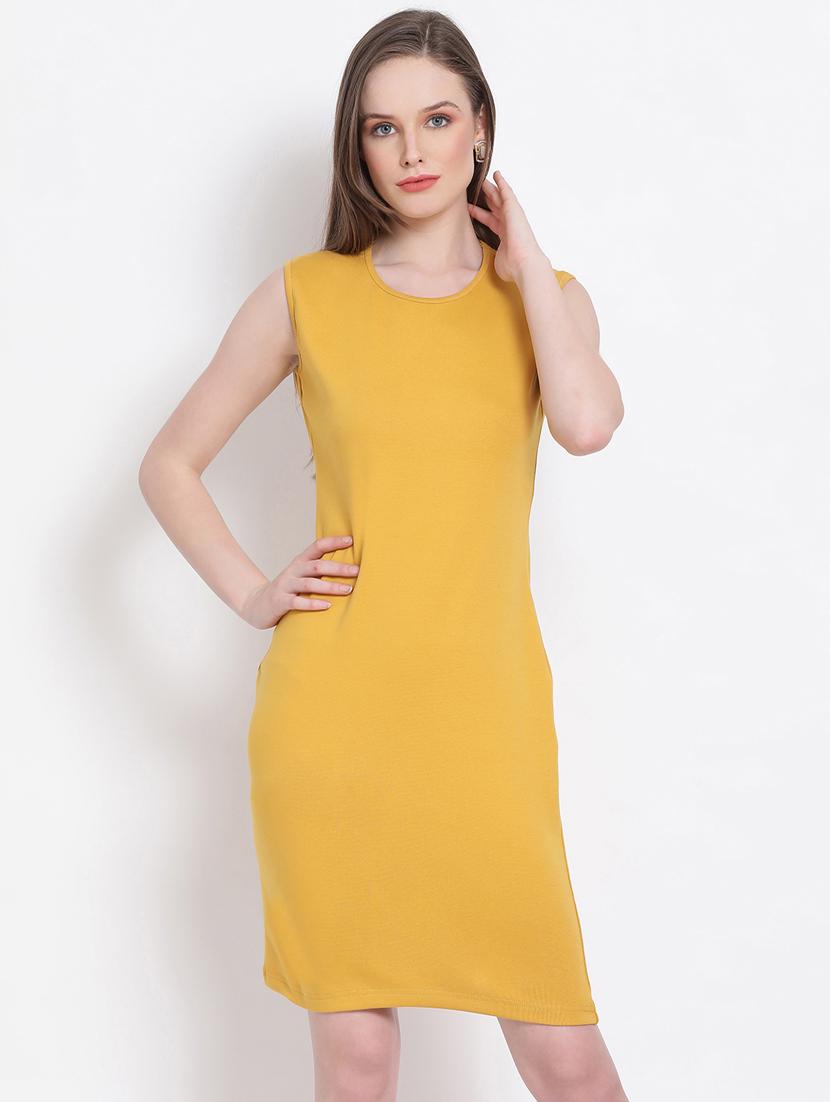 women's bodycon solid dress