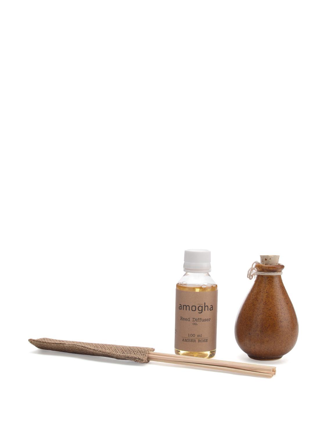 Reed Diffuser-set Of 3 (Amber Rose) - IRIS Home Fragrances