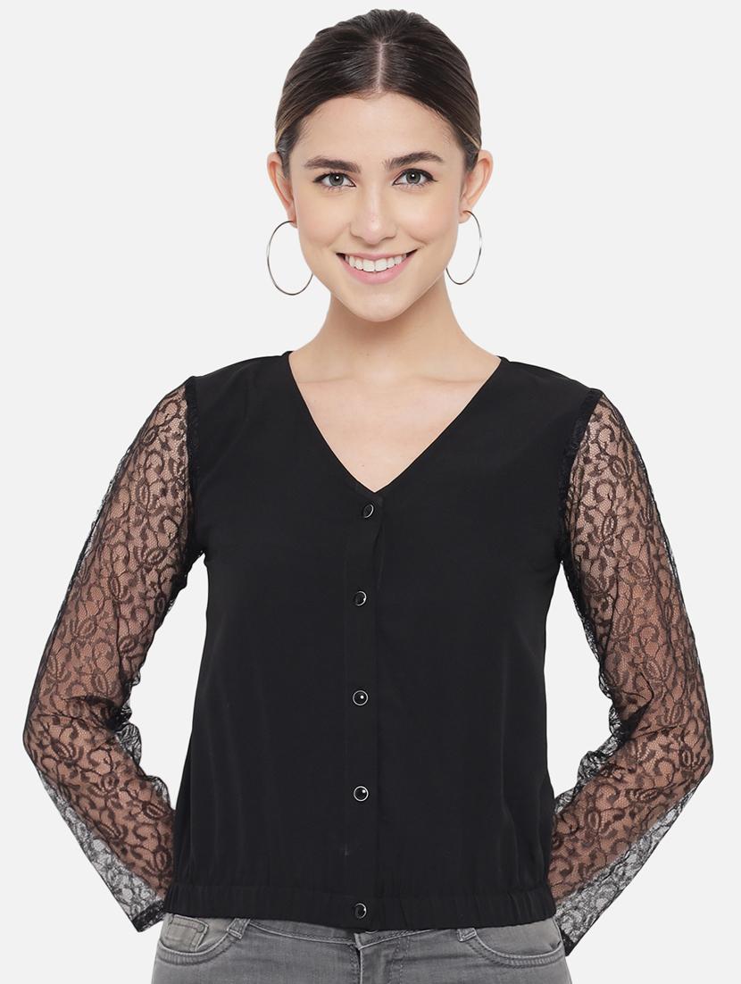 women's straight v neck top