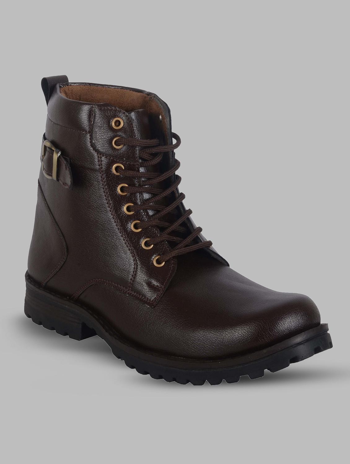 men lace up high ankle boots