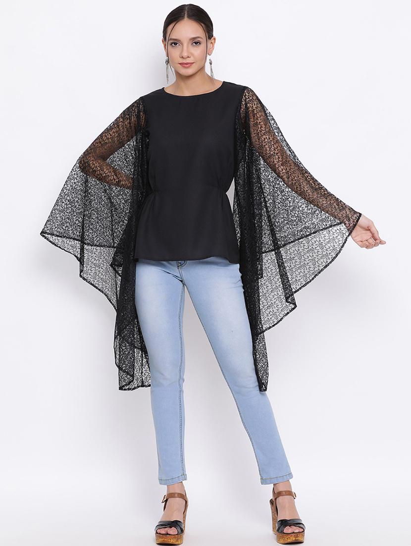 women's straight round neck top