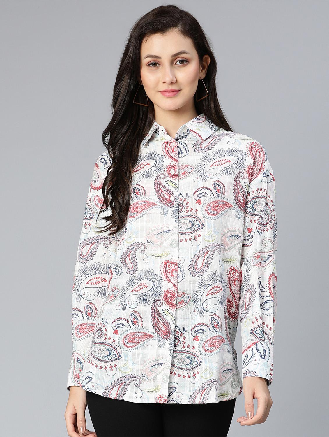long sleeved printed regular shirt