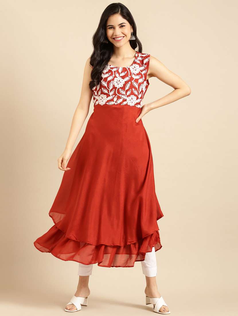 women's layered kurta