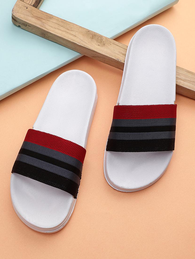 multi color strap slip on sliders