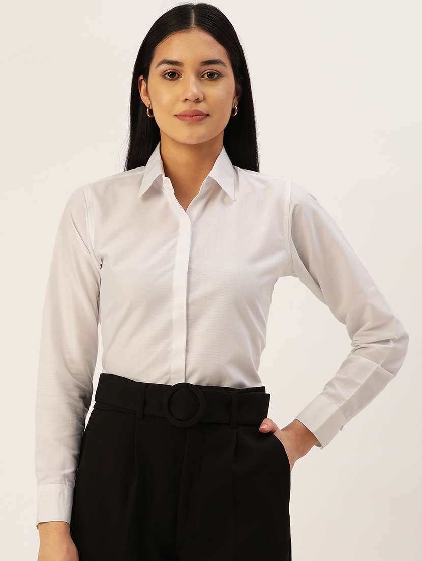 long sleeved solid regular shirt