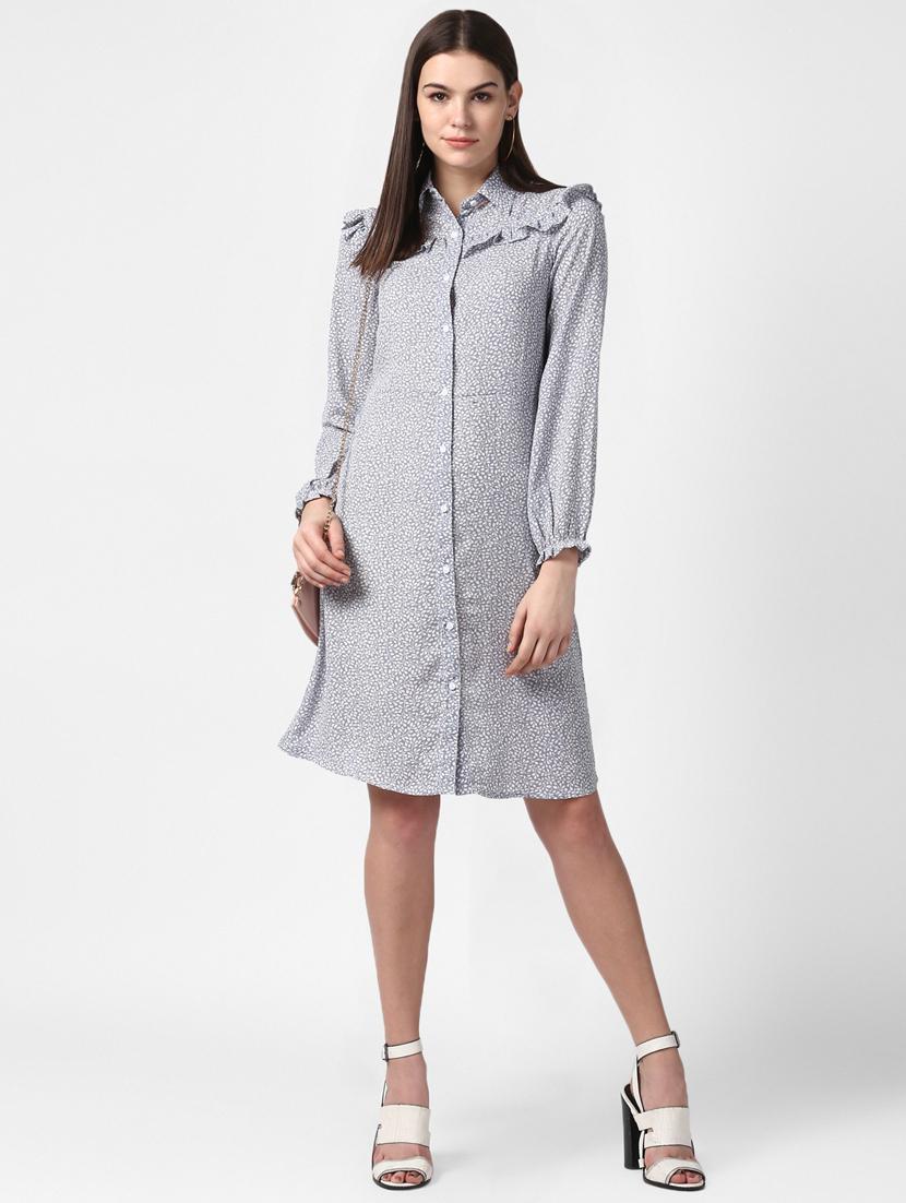 women's micro print dress